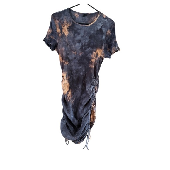 SHEIN Black and Tan Tie-Dye Mini Dress - Picture 11 of 11